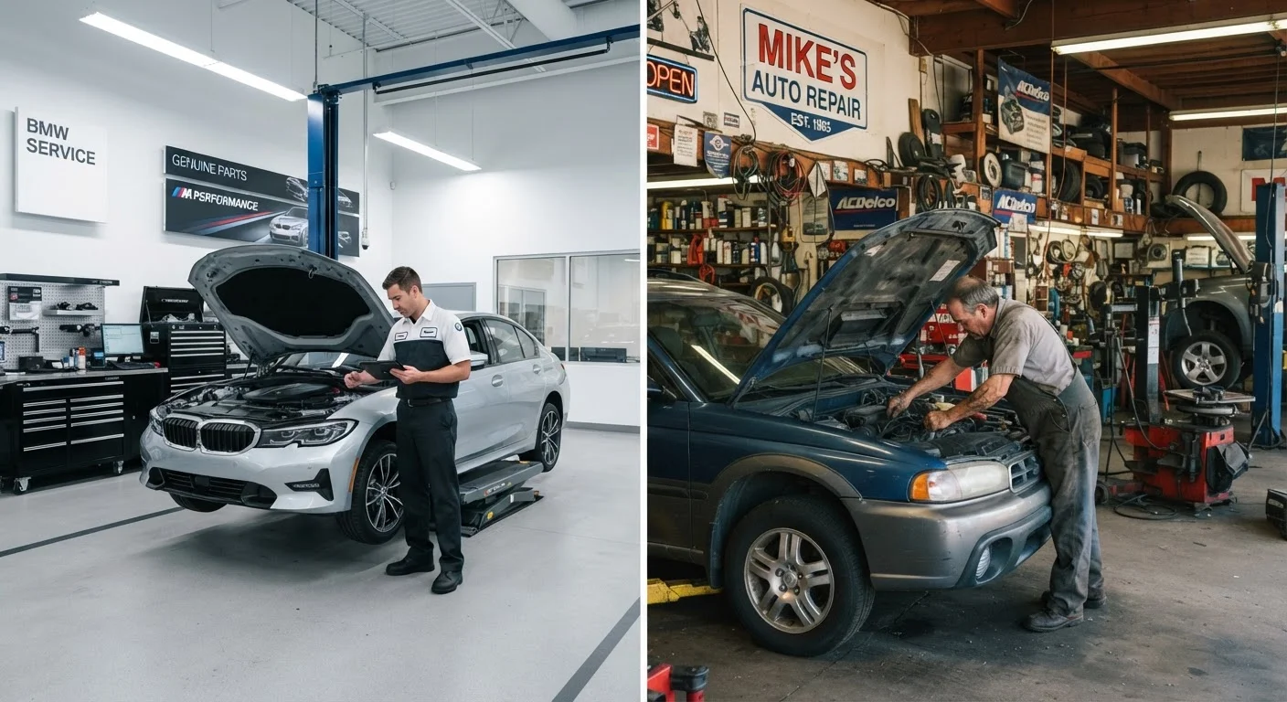 Dealership Service Centers vs. Independent Shops: A Practical Comparison