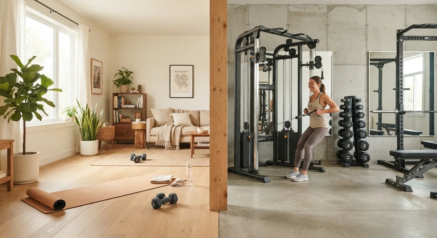 Home Workouts vs. Gym Workouts: What Changes and What Doesn't