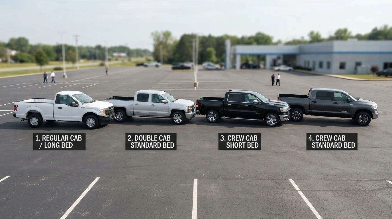 Pickup Truck Configurations Decoded: Cab Styles, Bed Lengths, and Payload Ratings
