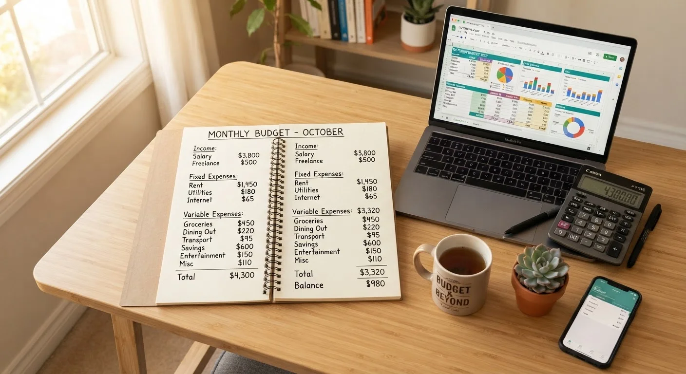 Setting Up a Monthly Budget You'll Actually Stick To